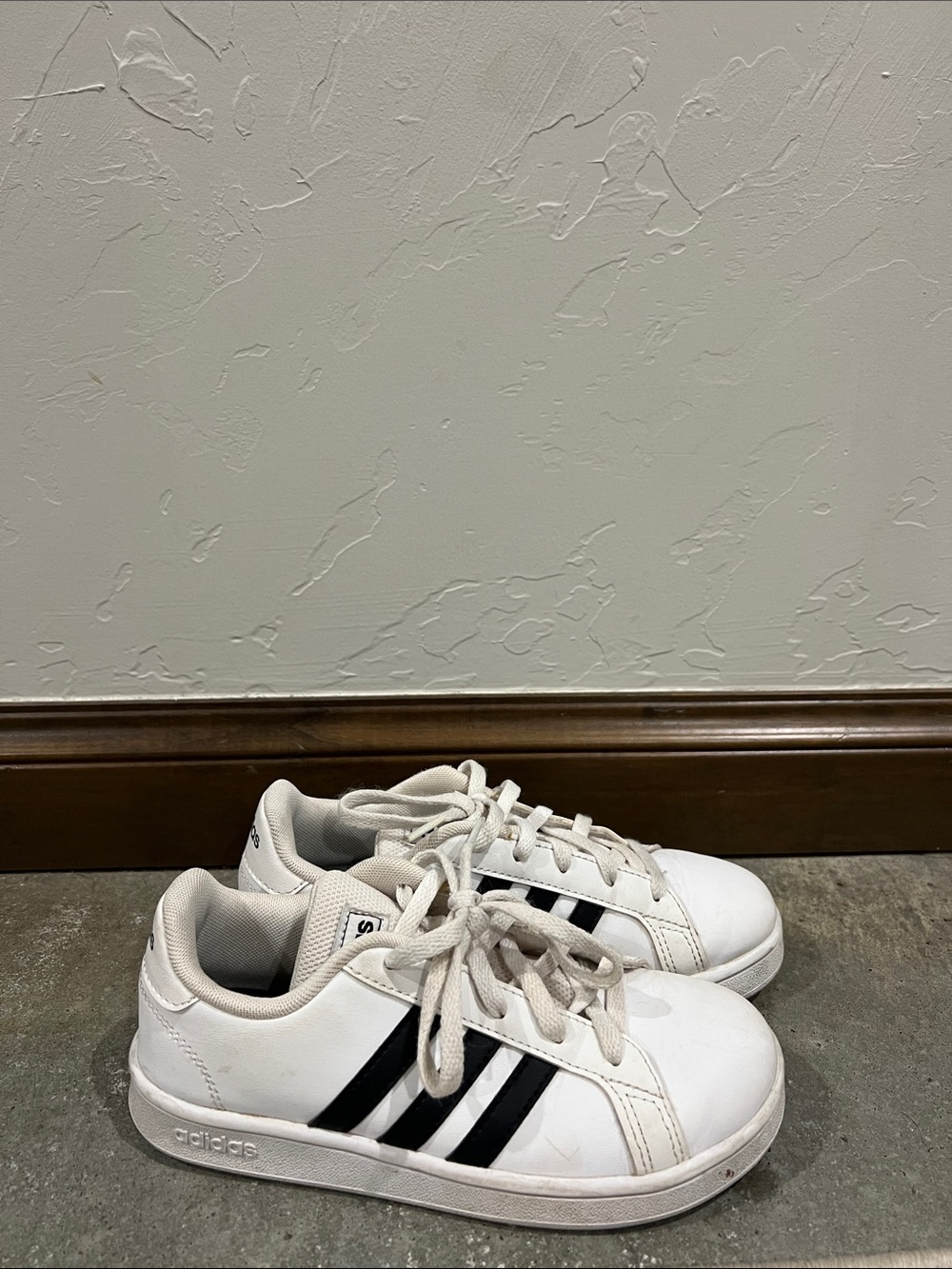 adidas White and Black Low-Top Sneakers